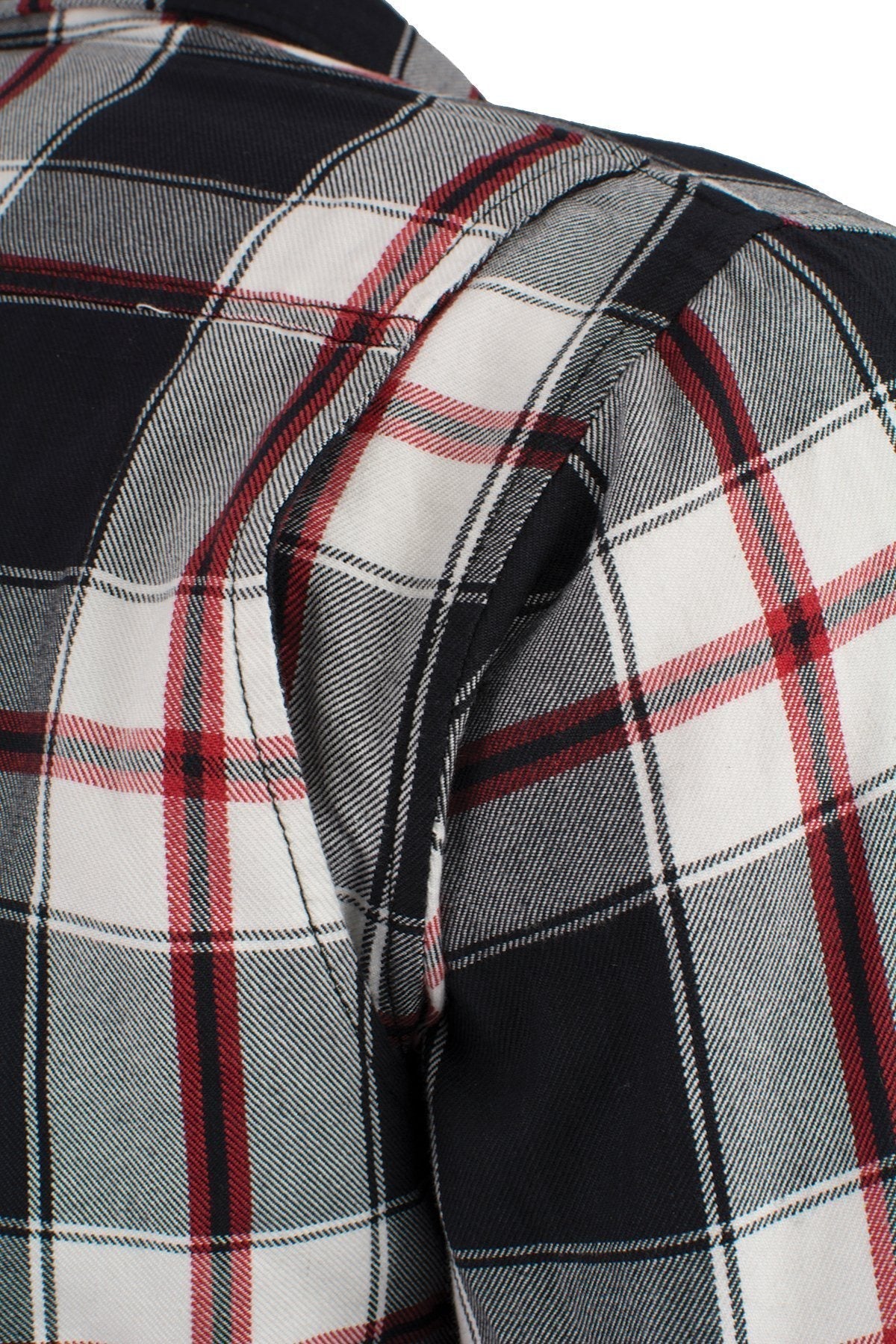 Milwaukee Leather Men's Grimfire Multi/Color CE Armored Flannel Shirt with Aramid Reinforced Zones - MPM1635