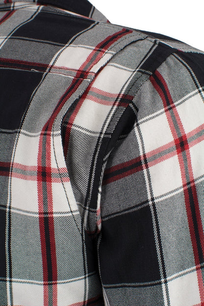 Milwaukee Leather Men's Grimfire Multi/Color CE Armored Flannel Shirt with Aramid Reinforced Zones - MPM1635