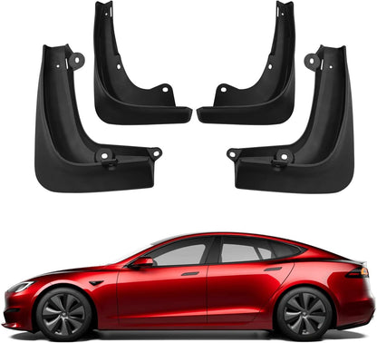 Mud Flaps Splash Guards for Model S/X | 4-Piece Set