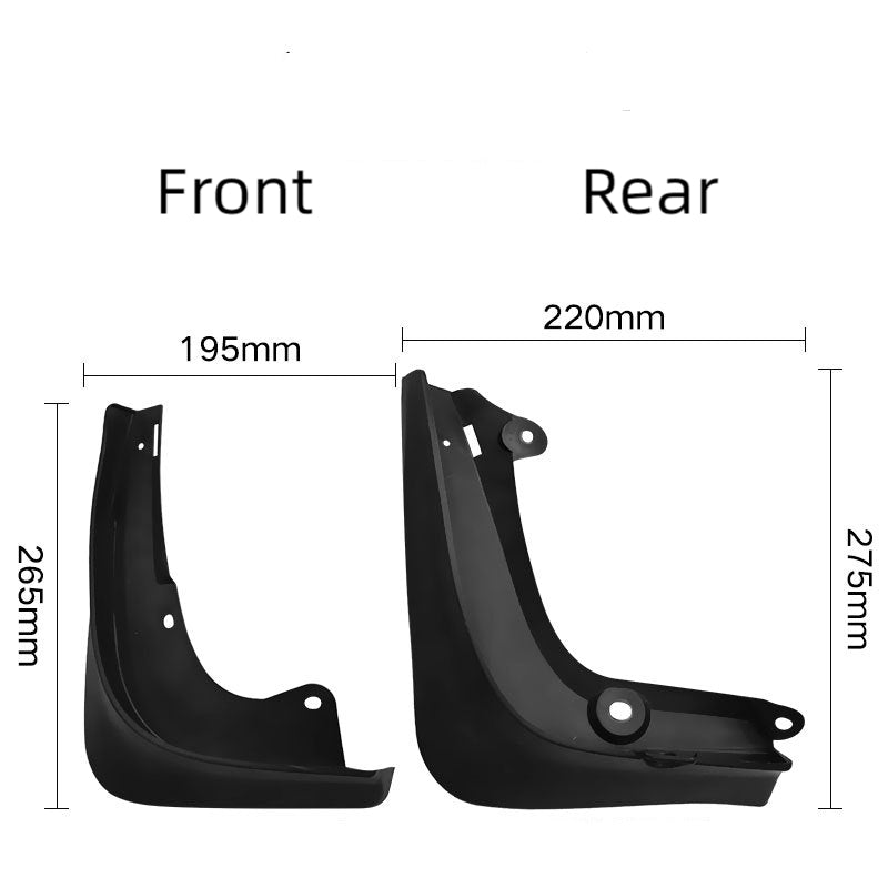 Mud Flaps Splash Guards for Model S/X | 4-Piece Set