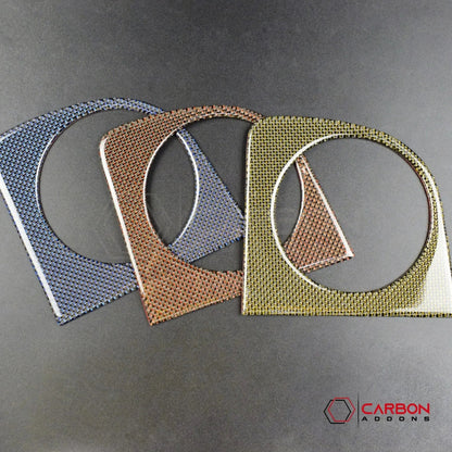 Reflective Carbon Fiber Full Dashboard Trim Overlay For Mustang 2010-2014