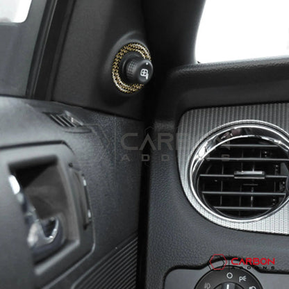 Mustang 2010-2014 Reflective Carbon Fiber Mirror Adjuster Trim Overlay