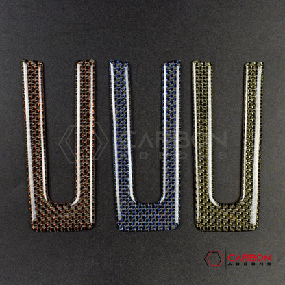 Reflective Carbon Fiber Steering Wheel Trim Overlay For Mustang 2010-2014