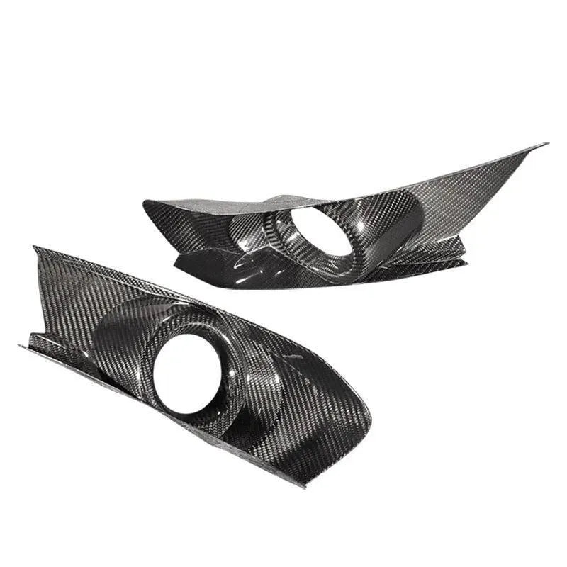 Carbon Fiber Bumper Fog Light Bezel Cover for Mustang 2015-2017