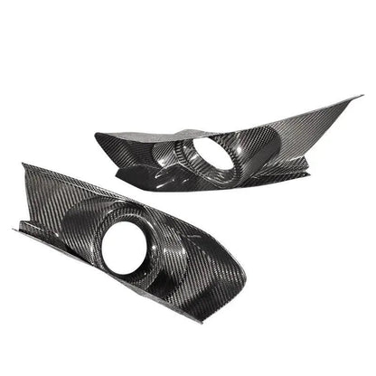 Carbon Fiber Bumper Fog Light Bezel Cover for Mustang 2015-2017