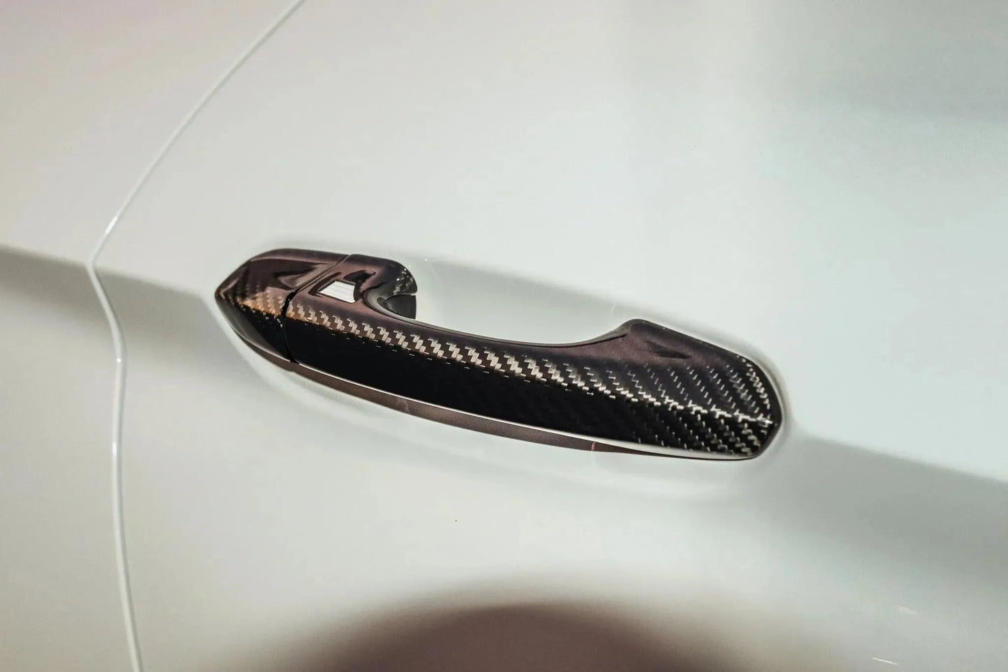 Carbon Fiber Exterior Door Handle Covers for Mustang 2015-2023