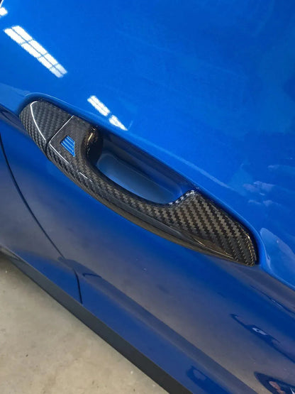 Carbon Fiber Exterior Door Handle Covers for Mustang 2015-2023