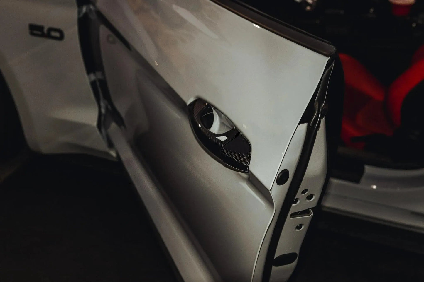 Carbon Fiber Exterior Door Handle Covers for Mustang 2015-2023