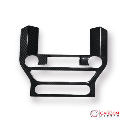Carbon Fiber Infotainment Radio Trim Cover for Mustang 2015-2023