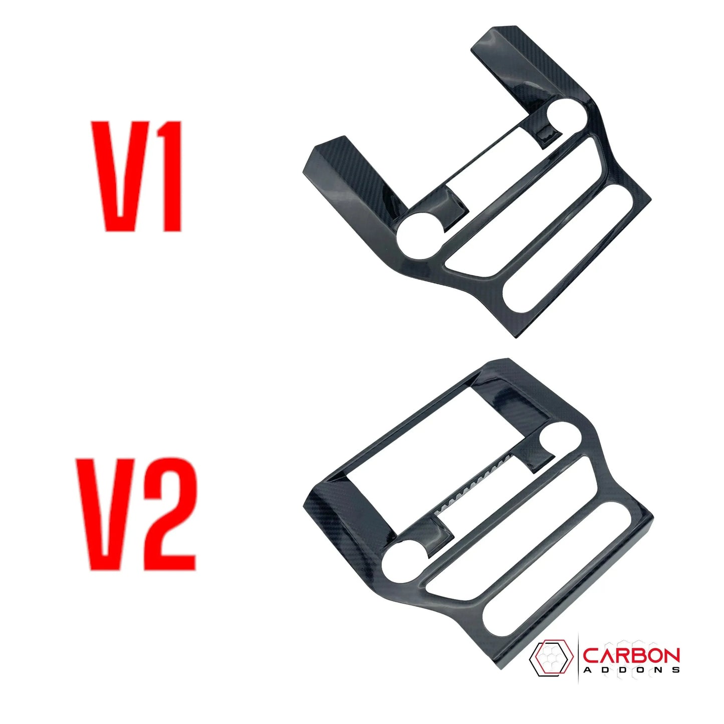 Carbon Fiber Infotainment Radio Trim Cover for Mustang 2015-2023