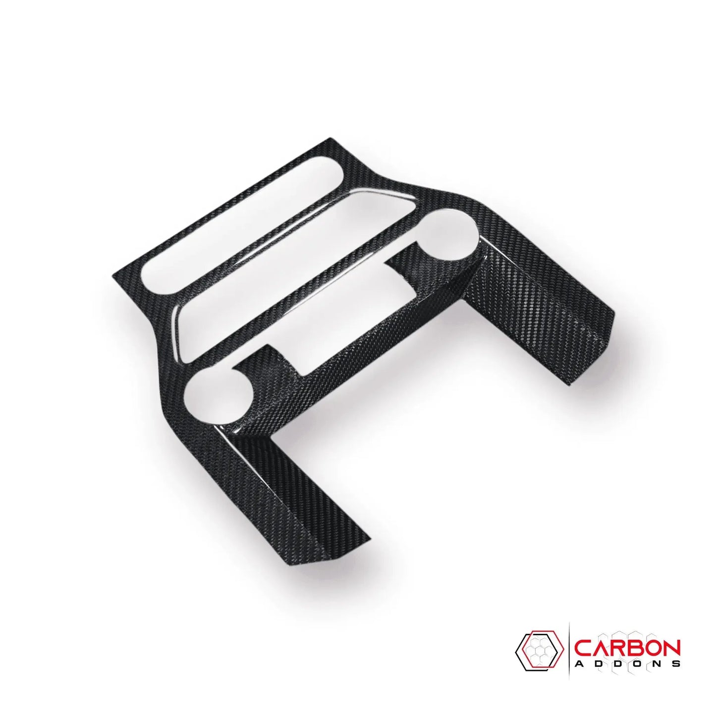 Carbon Fiber Infotainment Radio Trim Cover for Mustang 2015-2023