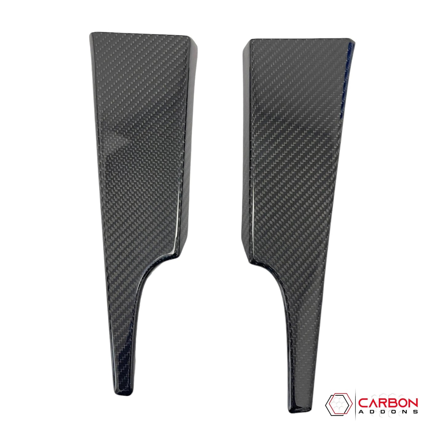 Hard Carbon Fiber Dash Lower Side Trim Covers for 2015–2023 Ford Mustang