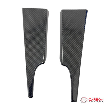 Hard Carbon Fiber Dash Lower Side Trim Covers for 2015–2023 Ford Mustang