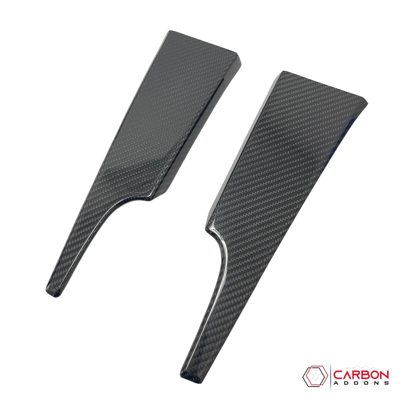 Hard Carbon Fiber Dash Lower Side Trim Covers for 2015–2023 Ford Mustang