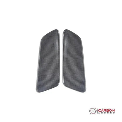 Hard Carbon Fiber Rear Seat Side Trim Covers for 2015–2023 Ford Mustang