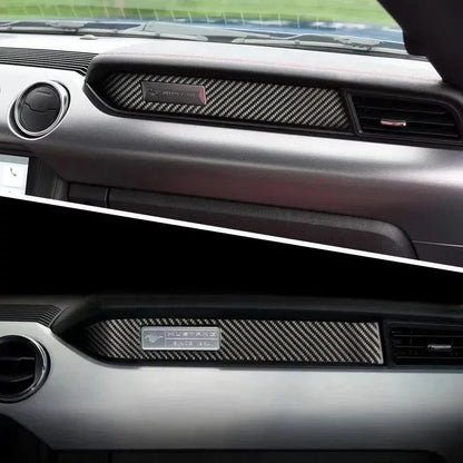 Real Carbon Dashboard Emblem Trim Overlay for Mustang 2015-2023