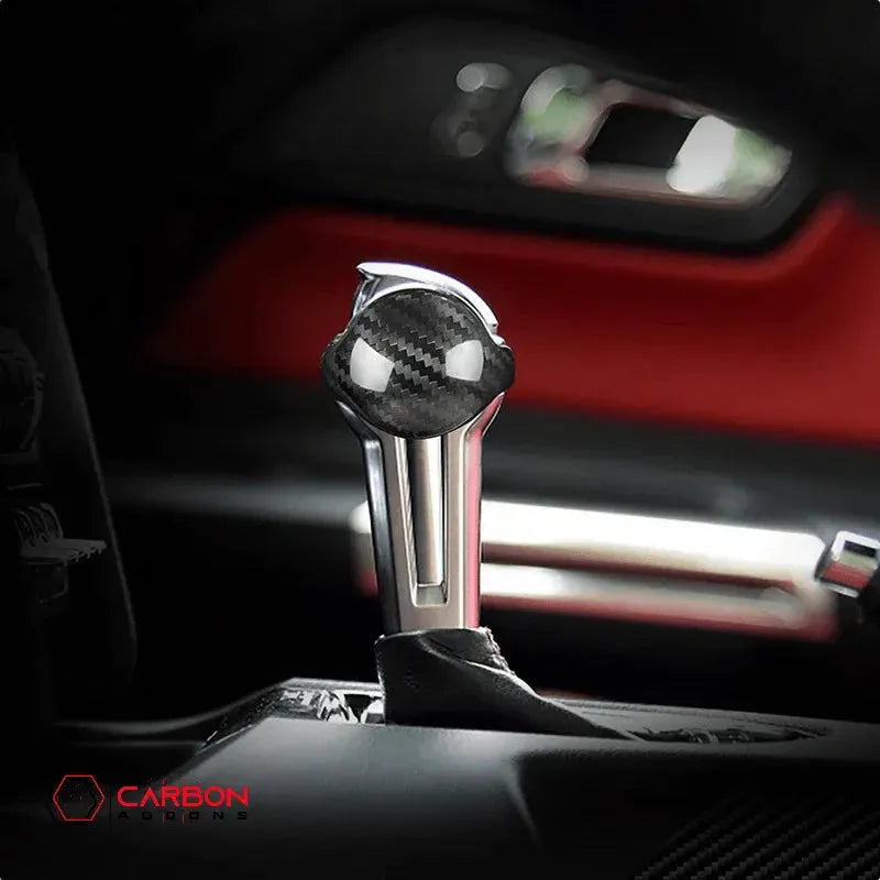 Mustang 2015-2023 Real Carbon Fiber Automatic Shift Knob Cover