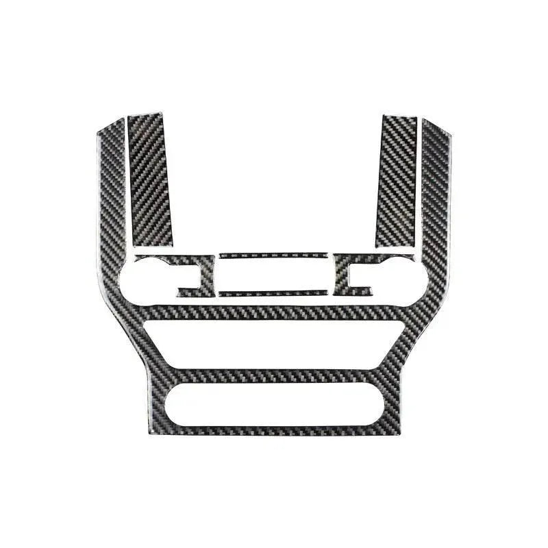 Real Carbon Fiber Infotainment Radio Overlay for Mustang 2015-2023