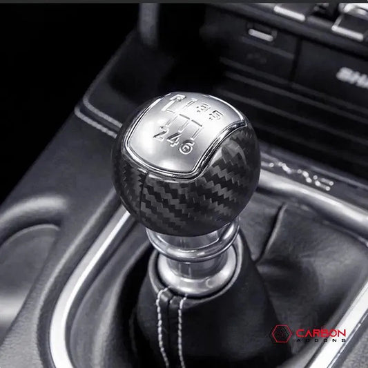 Mustang 2015-2025 Real Carbon Fiber Manual Shift Knob Cover