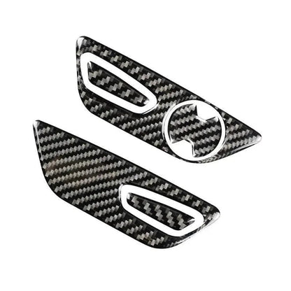 Mustang 2015-2023 Real Carbon Fiber Seat Adjuster Button Trim Overlay