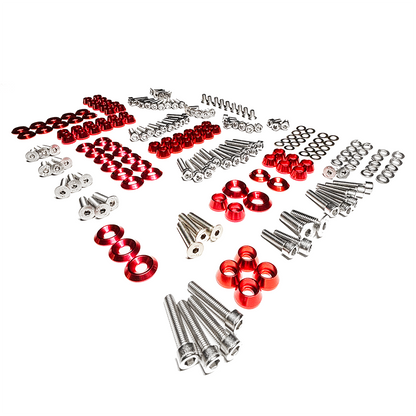 ZSPEC Stage-3 Dress Up Bolts® Fastener Kit for '11-14 Ford Mustang V6 S197, Stainless & Billet