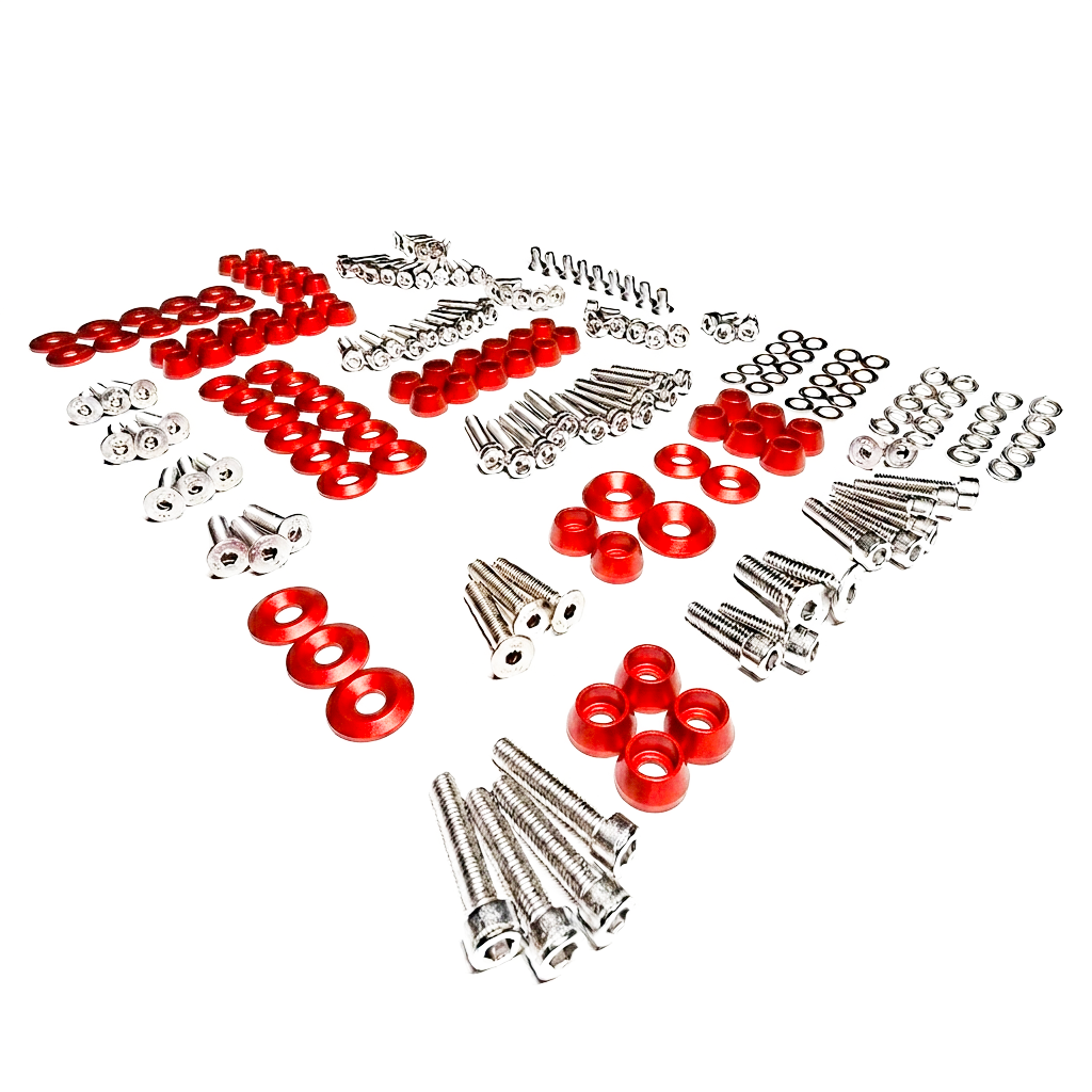 ZSPEC Stage-3 Dress Up Bolts® Fastener Kit for '11-14 Ford Mustang V6 S197, Stainless & Billet