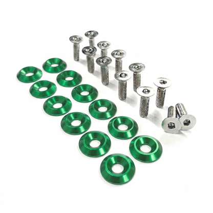 ZSPEC Fenders/Bumper/Hood Latch Kit, Mustang Fox-Body, Stainless & Billet