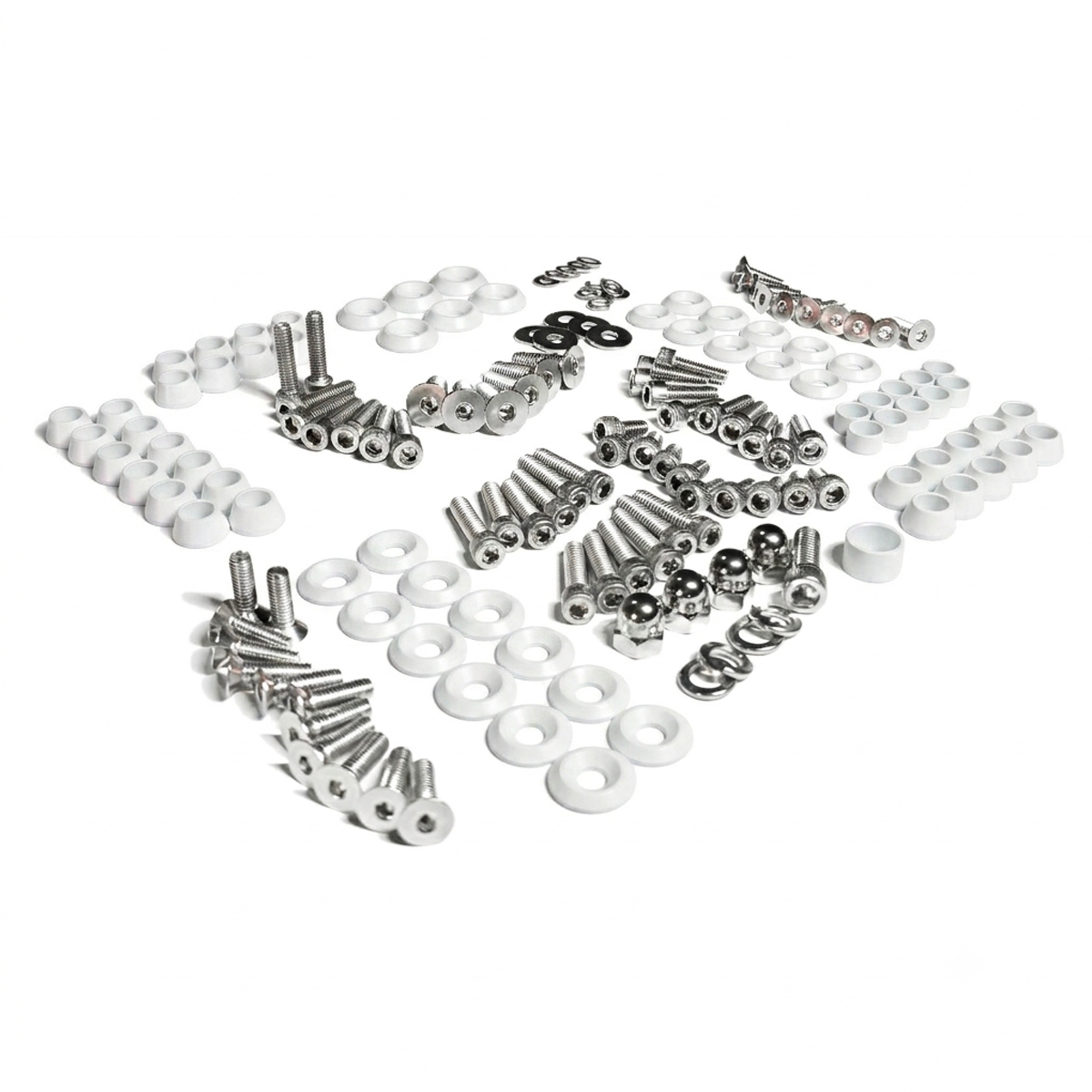ZSPEC Stage-2 Dress Up Bolts® Fastener Kit for '87-93 Ford Mustang V8 Fox-Body, Stainless & Billet