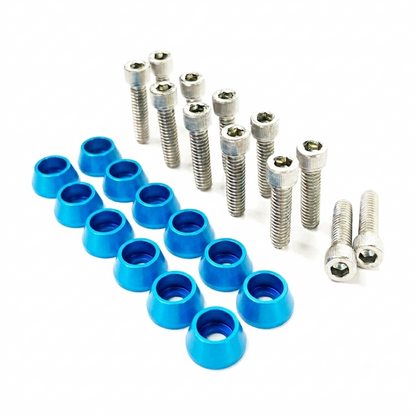 ZSPEC Valve Covers Fastener Kit for '87-93 Ford Mustang V8 Fox-Body, Stainless & Billet