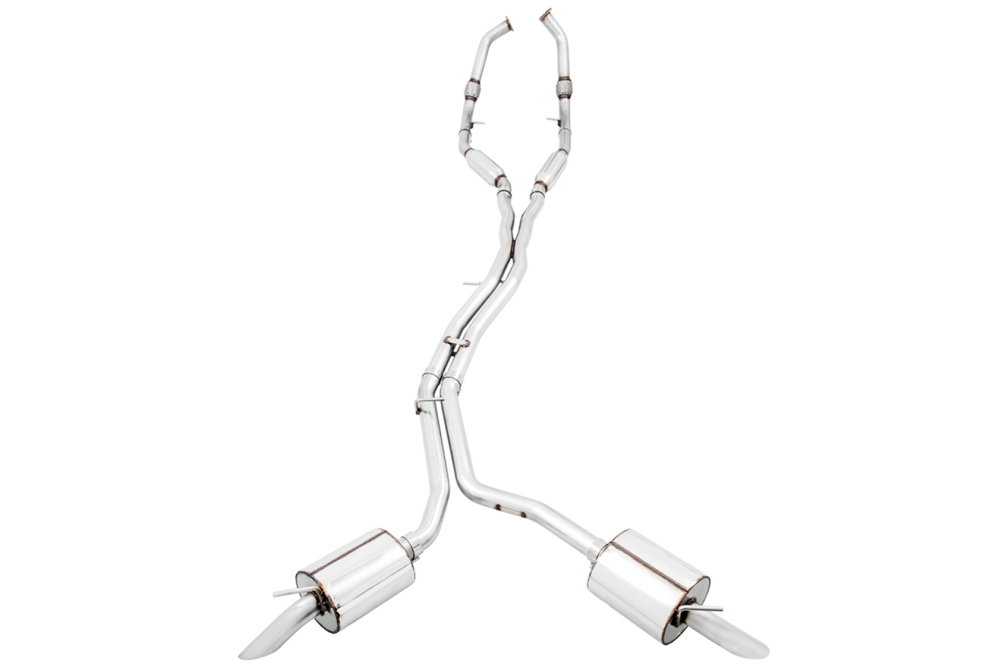 AWE Tuning Touring Edition Exhaust for Audi B9 SQ5 - Resonated - No Tips (Turn Downs) 3015-31016