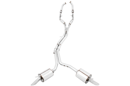 AWE Tuning Touring Edition Exhaust for Audi B9 SQ5 - Resonated - No Tips (Turn Downs) 3015-31016