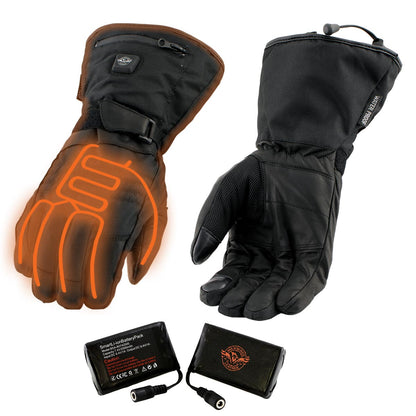 Xelement XG17501SET Heated Gloves for Men‚Äôs Winter Glove for Motorcycle Ski Hunting Hiking w/Battery and Harness Wire
