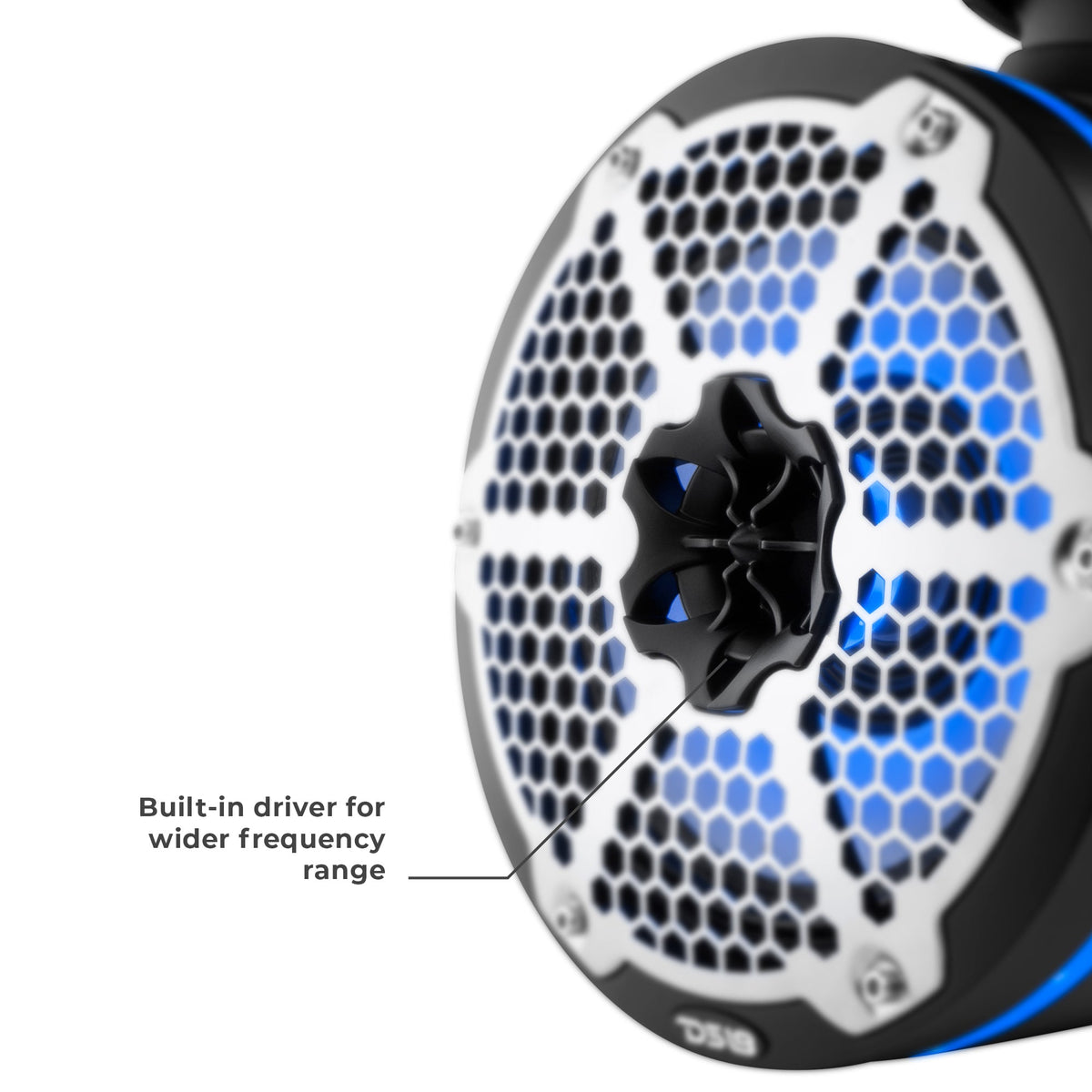 NXL 10" Neodymium Marine and Powersports Towers with Built-in Passive Radiator, 1" Driver and LED RGB Lights 300 Watts Rms