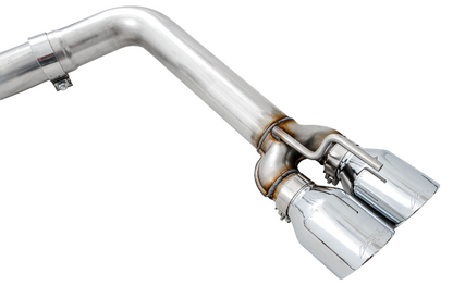 AWE Tuning Track Edition Exhaust for 15 Challenger 5.7 - Chrome Silver Quad Tips 3015-42144