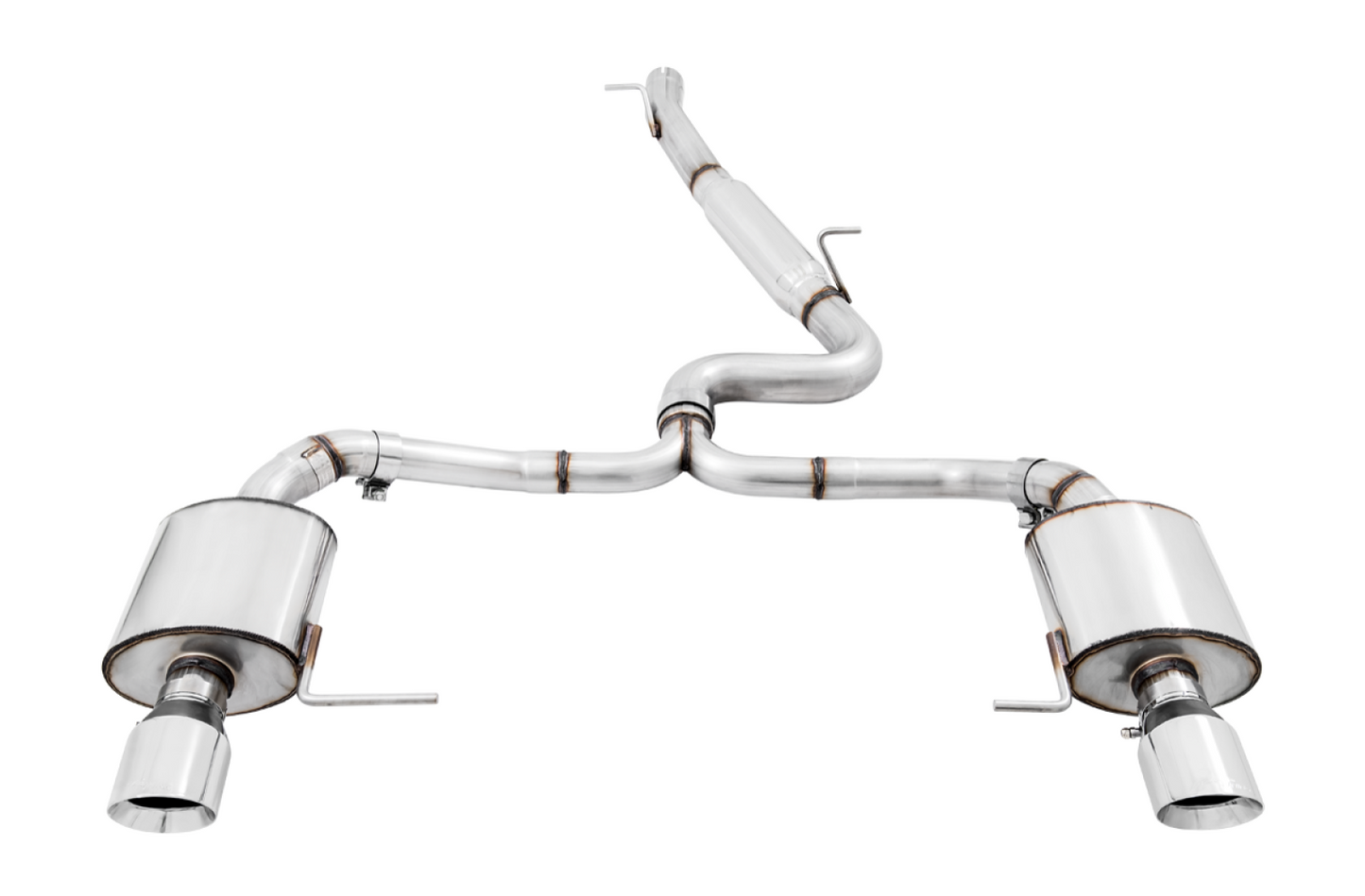 AWE Tuning Touring Edition Exhaust for VW Golf Alltrack / Sportwagen 4Motion - Chrome Silver Tips 3015-32098