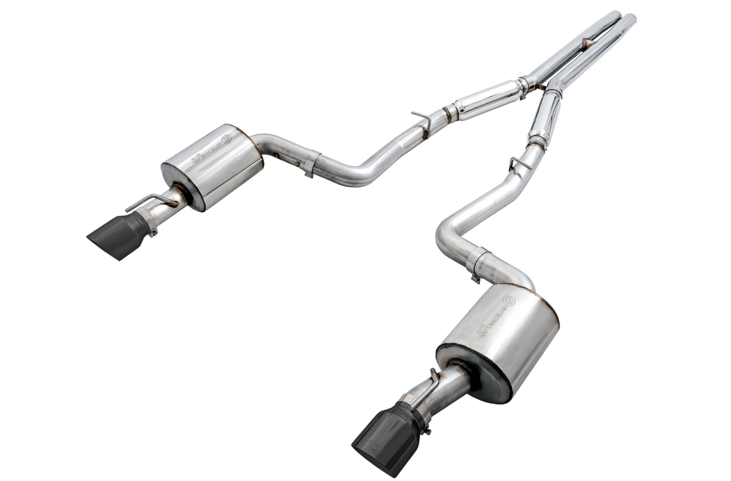AWE Tuning Touring Edition Exhaust for 15 Charger 6.4 / 6.2 SC - Non-Resonated - Diamond Black Tips 3020-33070