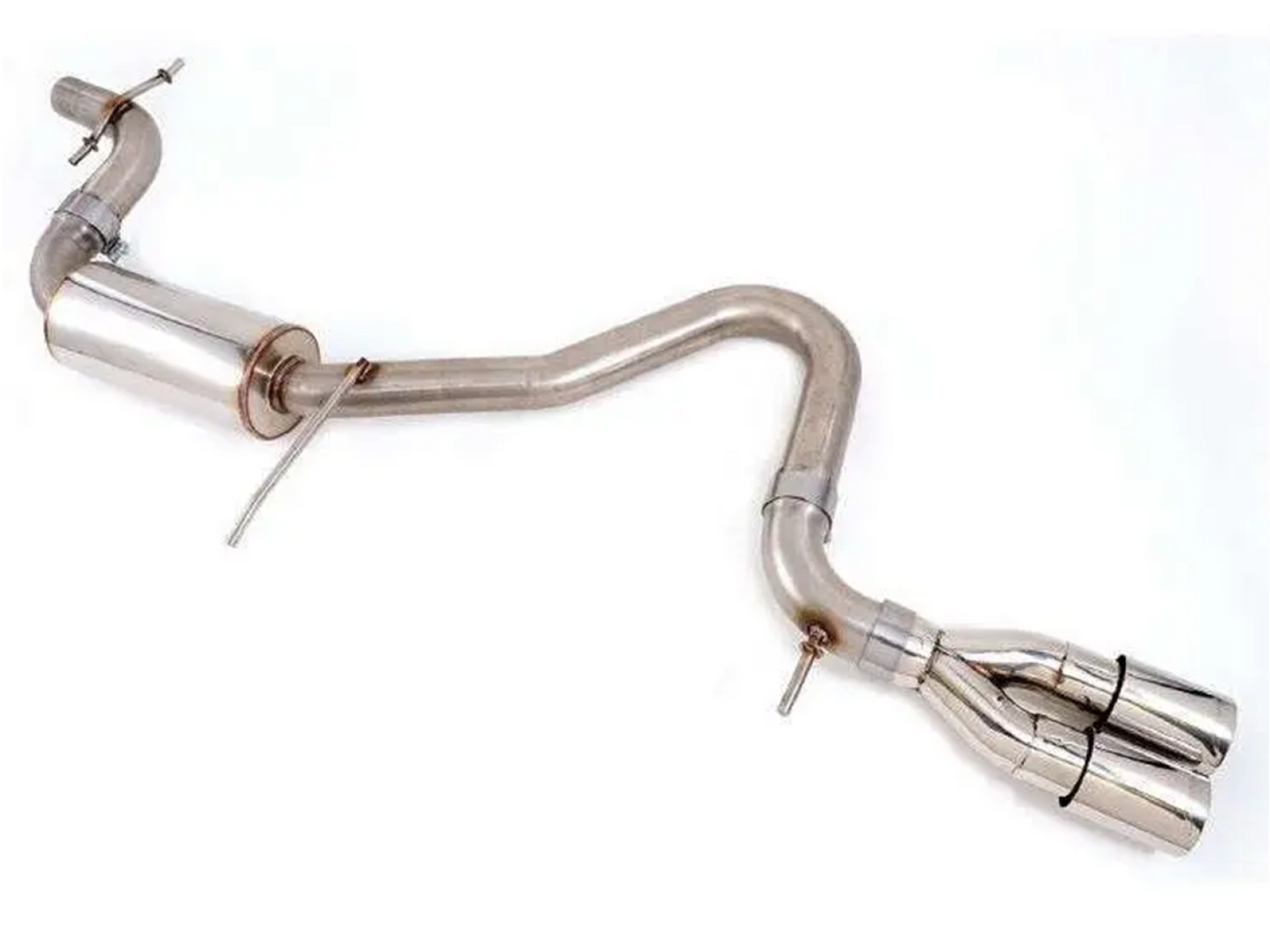 AWE Tuning Touring Edition Exhaust for MK6 Jetta TDI - Polished Silver Tips 3015-22030