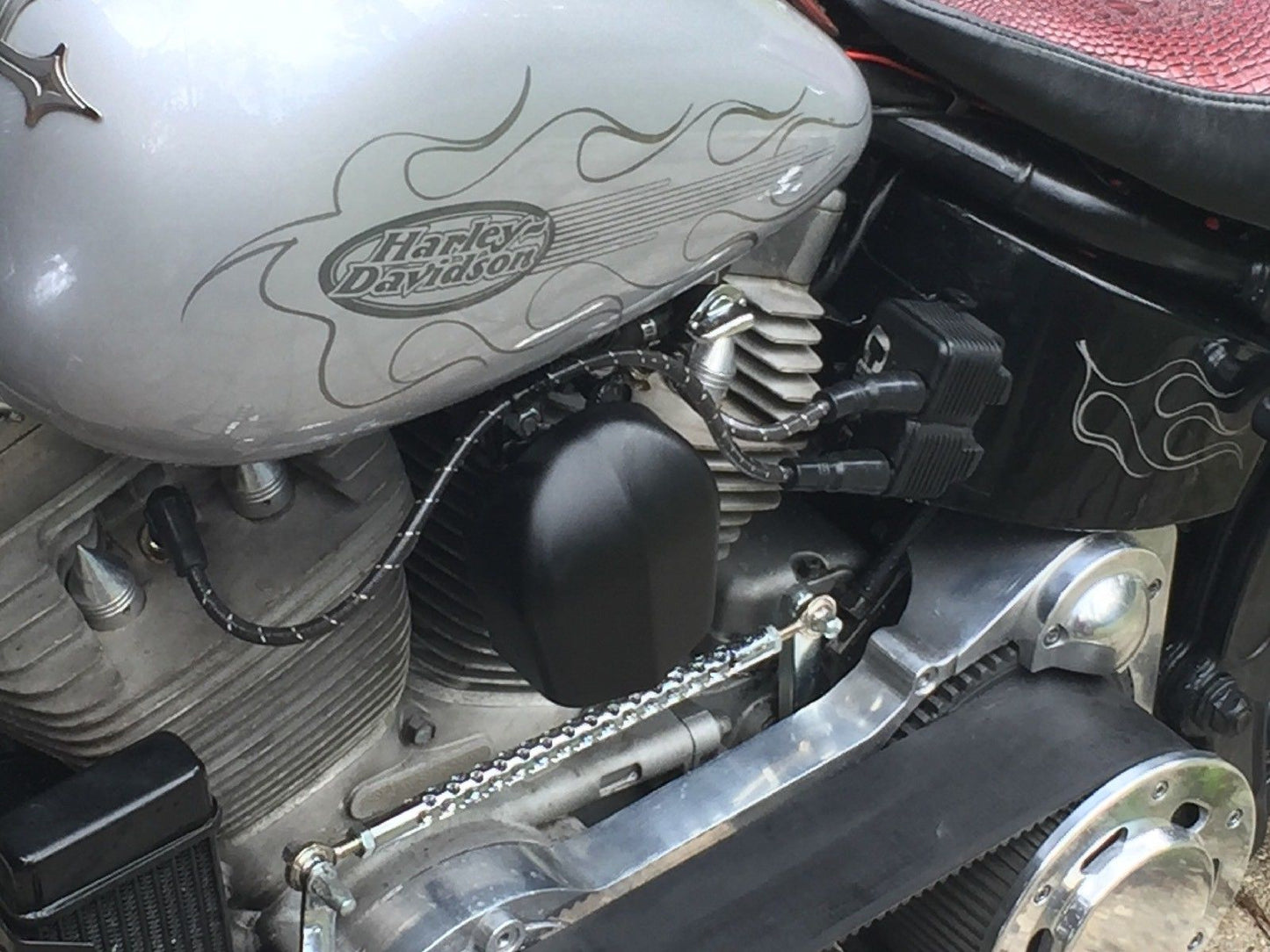 Cloth Braided Plug Wires Harley Dyna Softail 1999 - 2017 / PAIR OF REPLACEMENT OEM LENGTH WIRES