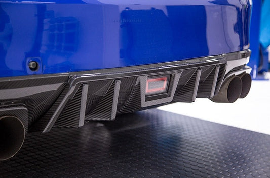 OLM LE Dry Carbon Fiber Rear Diffuser - 2015-2021 Subaru WRX / STI
