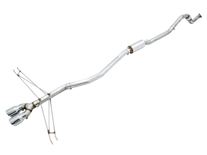 AWE Tuning Track Edition Exhaust for 10th Gen Civic Si Coupe / Sedan (includes Front Pipe) - Dual Chrome Silver Tips 3020-32052