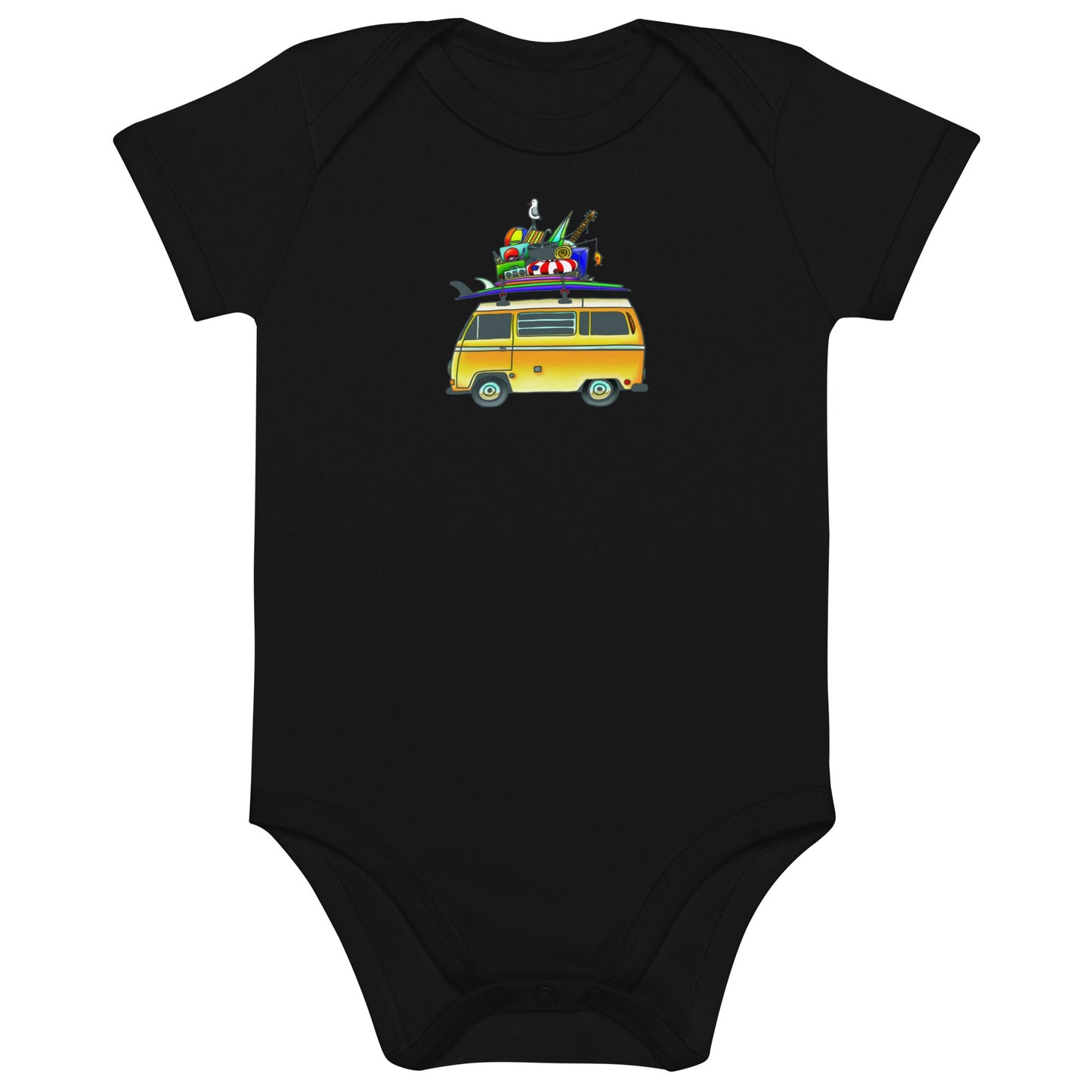 RAD Bus One-Piece Baby Bodysuit