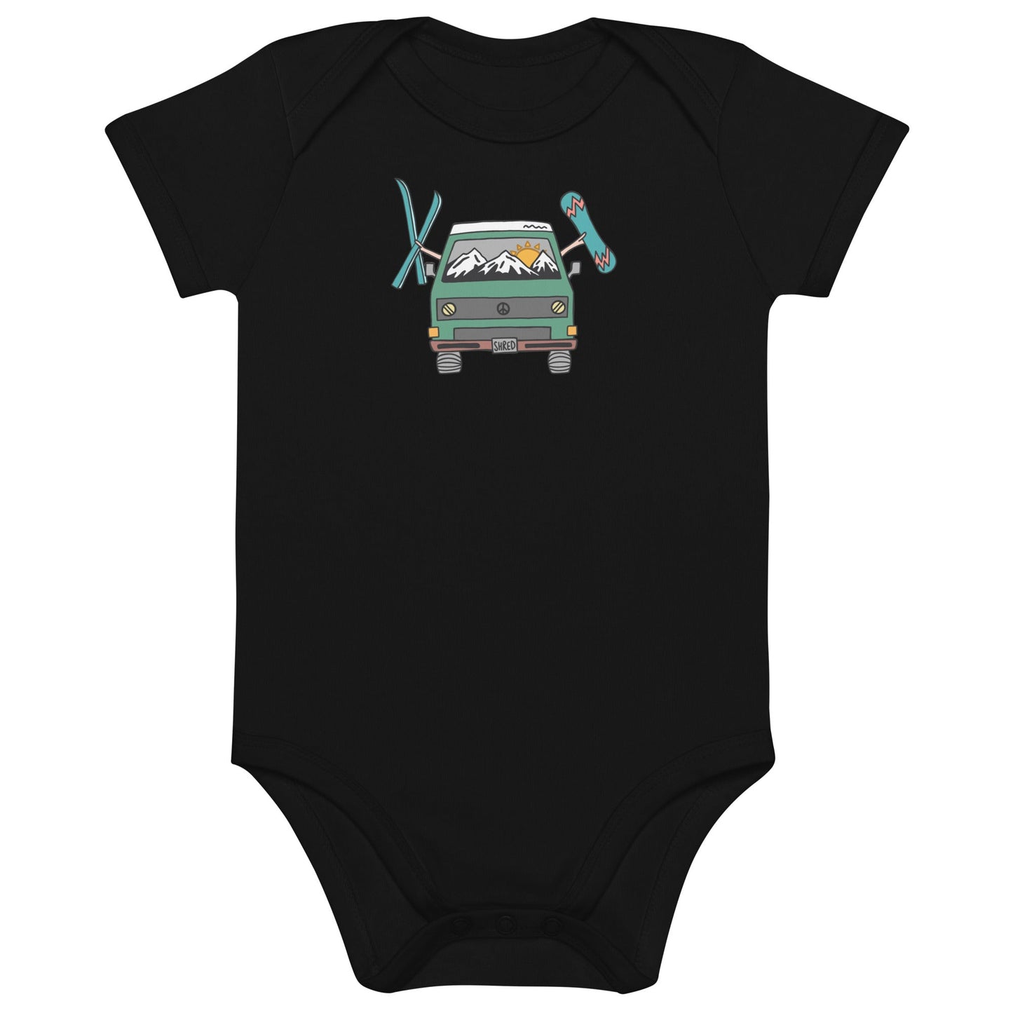Shred Van One-Piece Baby Bodysuit