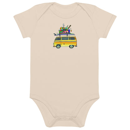 RAD Bus One-Piece Baby Bodysuit