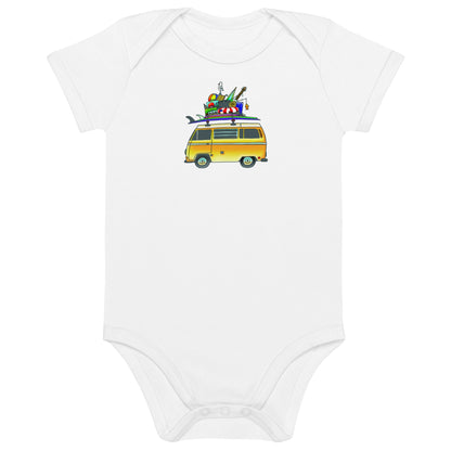 RAD Bus One-Piece Baby Bodysuit