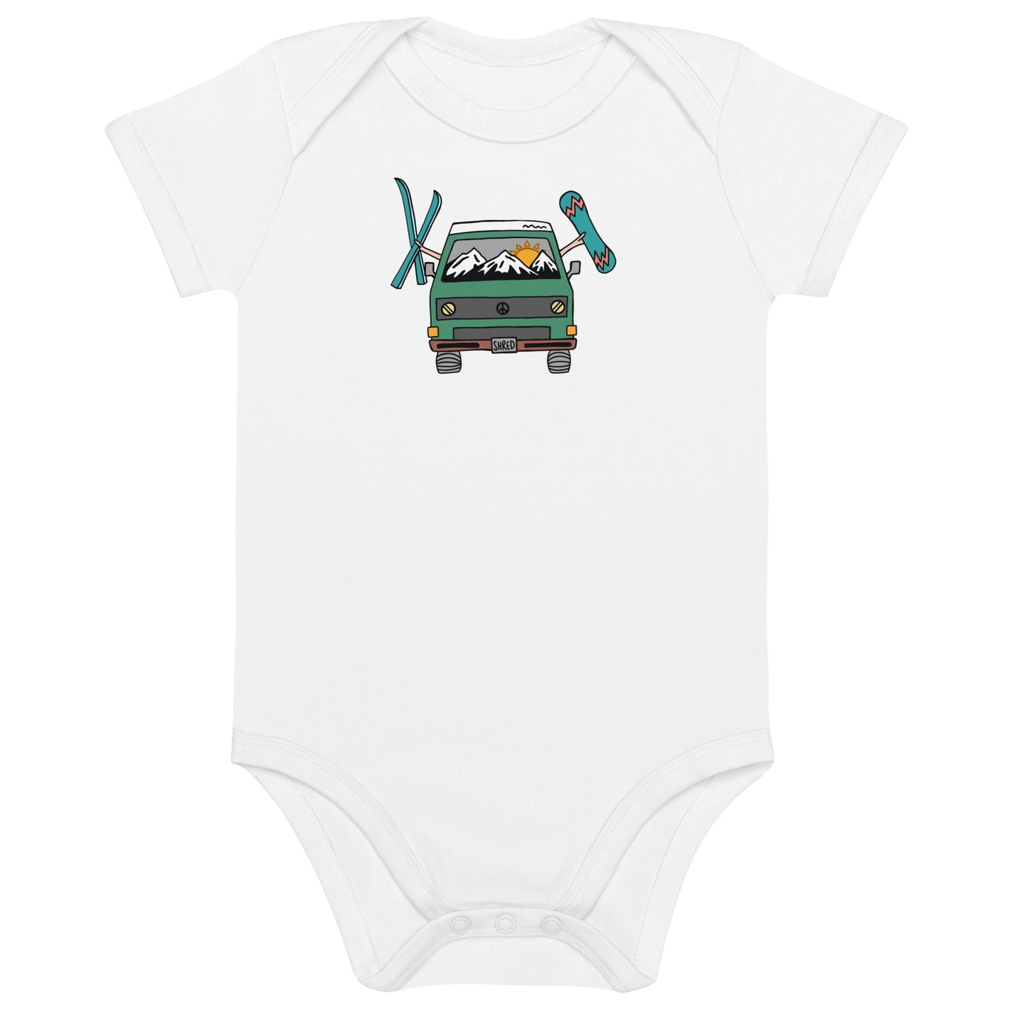 Shred Van One-Piece Baby Bodysuit