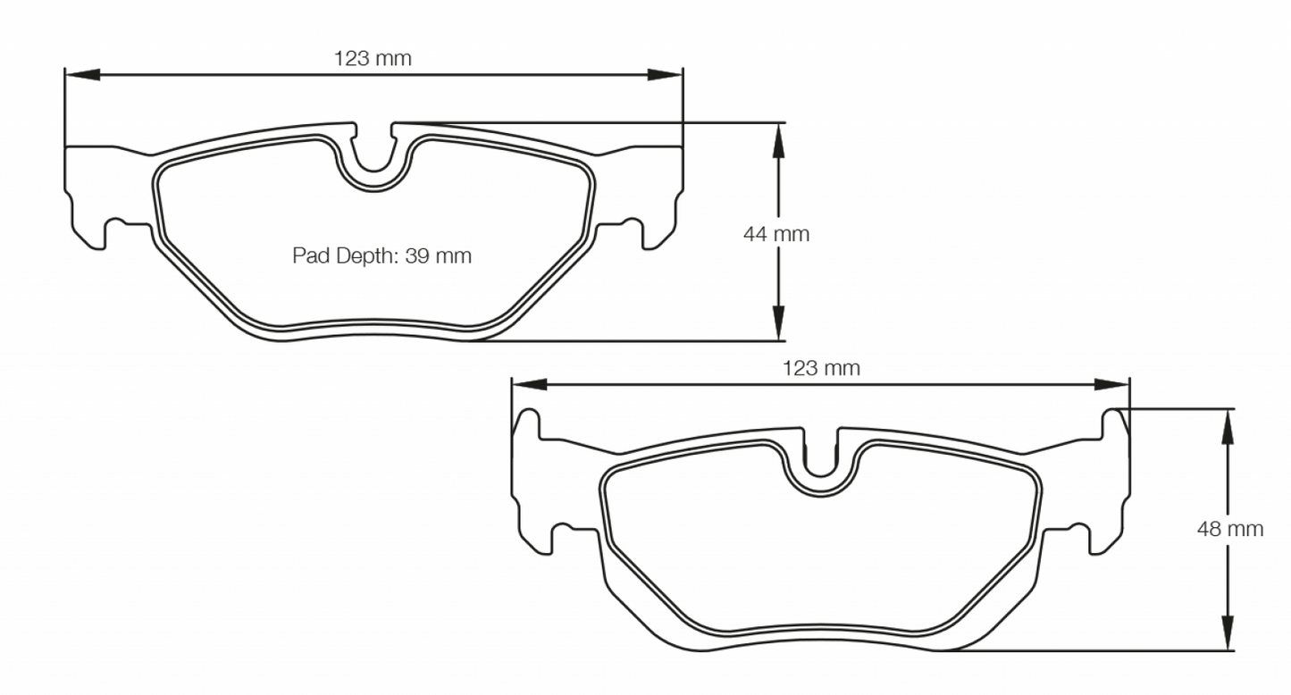 PAGID Racing Pagid Racing 8035 RSL1 Compound Brake Pads 8035-RSL1