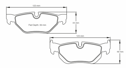 PAGID Racing Pagid Racing 8035 RSL1 Compound Brake Pads 8035-RSL1