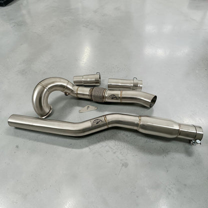 AWD Audi 8V S3 A3 Race Downpipe - 2.0T (Premium Catless & Catted)