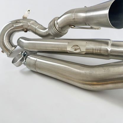 AWD Audi S3 8Y Race Downpipe & VW MK8 Golf R Race Downpipe - Palenon Performance