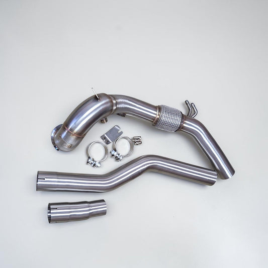 AWD Audi S3 8Y Race Downpipe & VW MK8 Golf R Race Downpipe - Palenon Performance